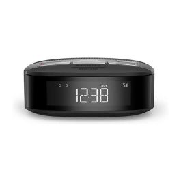 Philips TAR3505/12 Reloj Despertador Radio con DAB+, FM, Pantalla LCD, Alarma y Vibrador - Negro/Gris