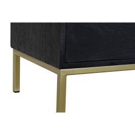 Mueble Tv Moderno DKD Home Decor Negro Dorado 38 x 51 x 147 cm