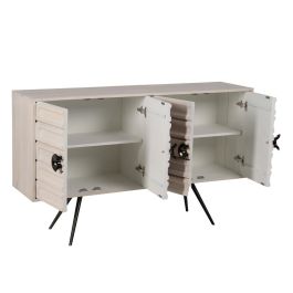 Aparador Blanco Rozado Madera de Mango 152 X 41 X 92 cm