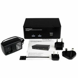 Conmutador KVM con 2 Puertos Startech SV231DPDDUA Negro Conmutador KVM con 2 Puertos Startech SV231DPDDUA Negro