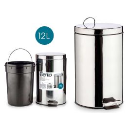 Papelera 12L Acero Inoxidable Con Pedal Berilo 31X38CM (4 Unidades) Precio: 58.98999986. SKU: B1BZ6SJXFJ
