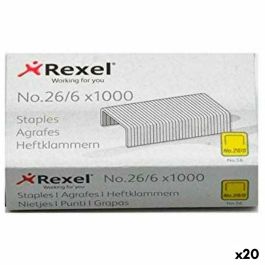 Grapas Rexel 1000 Piezas 26/6 (20 Unidades) Grapas Rexel 1000 Piezas 26/6 (20 Unidades) Precio: 12.79000008. SKU: S8425160