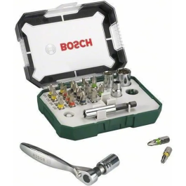 Bosch 26 piezas Juego de Tornillos con Trinquete, Puntas Destornillador Color Magnético Precio: 30.8999999. SKU: B1EPHGCPAM