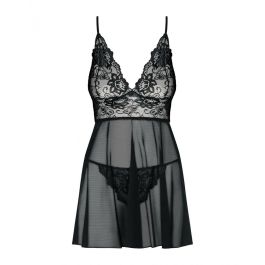 Picardías y Tanga Imperia (S/M) Obsessive Idillia babydoll Negro Picardías y Tanga Imperia (S/M) Obsessive Idillia babydoll Negro