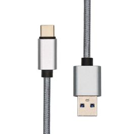 ProXtend USB-C to USB A 3.0 cable 1M Silver braiding ProXtend USB-C to USB A 3.0 cable 1M Silver braiding