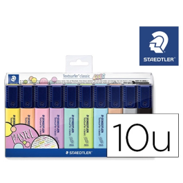 Staedtler Rotulador Textsurfer Classic 364 Pastel & Vintage Bolsa 10 Unidades Colores Surtidos Trazo 1-5mm Precio: 12.50000059. SKU: B1EAKGHERY