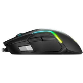 Steelseries Ratón para Juegos Rival 5, Mouse Ergonómico 9 Botones, Sensor Óptico TrueMove A, Diseñado para Battle Royale, FPS, MOBA y MMO