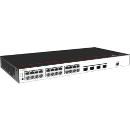 Huawei CloudEngine S5735-L24P4S-A-V2 Switch Gestionado L3 Gigabit Ethernet 24 Puertos PoE 1U Negro Plata