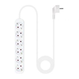 Nano Cable Regleta 10.37.0006-NS con 6 Tomas de Corriente y Protección Infantil Blanca 1.4m