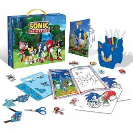 Liscianigiochi LIS8008324110704 Kit de Oficina Creativa Actividades Sonic para Niños A partir de 5 años