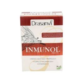 DRASANVI Inmunol 36 Cápsulas - Complemento Inmunitario con Reishi, Shitake, Vitamina C, Cobre y Selenio Precio: 23.4999996. SKU: S0575978