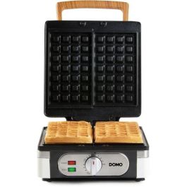 Domo Máquina para Hacer Gofres DO9274W 1400 W, 2 Gofres XL, Blanca