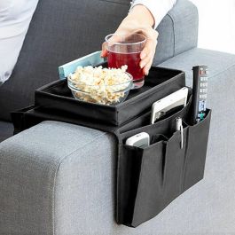 Innovagoods Bandeja para sofá con organizador de mandos v0101223 - Negro