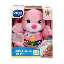 Vtech Baby Peluche Chant'toutou Rosa Interactivo para Niños con Melodías y Aprendizaje Musical, A Partir de 3 Meses