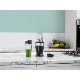 Ninja QB3001EUS Batidora de Vaso Individual para Smoothies 700W con 2 Vasos y Tapas de Viaje