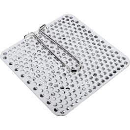 Quttin Tostador de Pan de Acero con Mango Plegable Medidas 20x20x1.2 cm