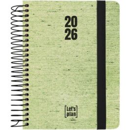 Agenda Anual (2026) Grafoplas Ecojeans Espiral Tapa Extradura Con Goma A6 150X120 S/V Verde Precio: 11.88999966. SKU: B1KKKETFLL
