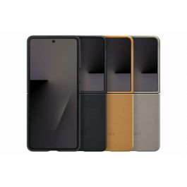 Samsung EF-VF766PAEGWW Funda Kindsuit para Galaxy Flip7 Marrón Camel Monocromo de fácil aplicación