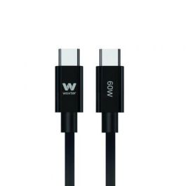 Cable USB 2.0 Tipo-C Woxter PE26-194/ USB Tipo-C Macho - USB Tipo-C Macho/ Hasta 60W/ 480Mbps/ 3m/ Negro Precio: 6.89999959. SKU: B1CG95Z9XL