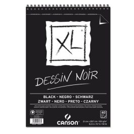 Bloc De Dibujo Canson Xl Black Drawing Con Espiral Doble Grano Fino Y Grueso A4 150G 40H (Set de 5) Precio: 40.50000032. SKU: B1CJZFR42H