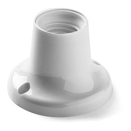 F-Line Portalámparas E27 de Superficie con Zócalo Recto, Color Blanco Precio: 1.88999943. SKU: B128Y8YWHR