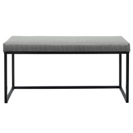 Banco 100X39 Gris Giulia Home Deco Factory altura 49