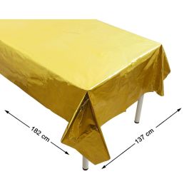 Mantel Dorado 137x182 cm Para Mesa De Fiesta O Evento Elegante Precio: 1.8634. SKU: B18PNYJENB