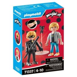 Playmobil 71337 Miraculous: Las Aventuras de Ladybug - Adrien y Cat Noir Pack 2 Figuras +4 años