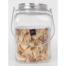Tarro de vidrio con tapa de acero y asa 2000 ml - La Mediterranea (6 Unidades) Tarro de vidrio con tapa de acero y asa 2000 ml - La Mediterranea (6 Unidades)
