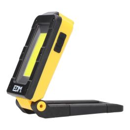 Edm Linterna de trabajo LED recargable con base basculante 180°, 5W COB LED, 500LM, impermeable IP44, batería 2000mAh Edm Linterna de trabajo LED recargable con base basculante 180°, 5W COB LED, 500LM, impermeable IP44, batería 2000mAh
