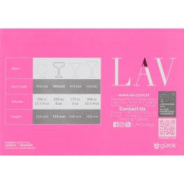 Lav Set 6 Copas de Champagne Misket 235 cc (4 Cajas)