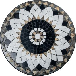 Conjunto de Mesa con 2 Sillas Alexandra House Living Multicolor 60 x 71 x 60 cm Mosaico