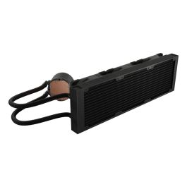 GENESIS NLG-2321 Kit de Refrigeración Líquida para Ordenador, Carcasa PC, Negro, 3 Ventiladores, Iluminación LED RGB