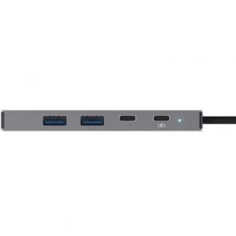 Trust Docking USB Tipo-C Dalyx 26062, Adaptador Multipuerto 5 en 1 con 2x USB-A, 1x HDMI 4K, 2x USB Tipo-C, Gris
