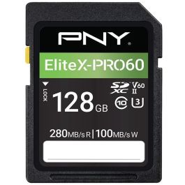 PNY X-PRO 60 Tarjeta SDXC 128GB Clase 10 UHS-II Velocidad Lectura 280MB/s Escritura 100MB/s V60 Retail Precio: 55.50000049. SKU: B1GJGW6W9G