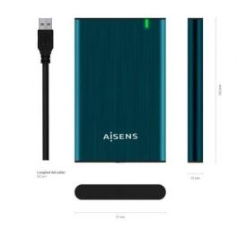 Aisens ASE-2525PB Caja Externa para Disco Duro 2.5" USB 3.0 SATA, sin Tornillos, Aluminio, UASP, Compatible SSD, Azul Aisens ASE-2525PB Caja Externa para Disco Duro 2.5" USB 3.0 SATA, sin Tornillos, Aluminio, UASP, Compatible SSD, Azul
