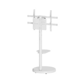 EWENT EW1550 Soporte para TV de Piso Ajustable en Altura, 2,18 m (86"), Blanco