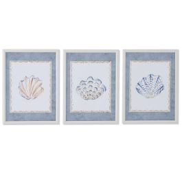 Cuadro Atlantico DKD Home Decor Azul Crema 3.5 x 40 x 30 cm (3 Unidades) Precio: 39.49999988. SKU: B1JXK8HCGV