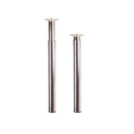 Rei Pata extensible cilíndrica de acero cromo brillo mod.406e, altura 71/110cm, Ø6cm Rei Pata extensible cilíndrica de acero cromo brillo mod.406e, altura 71/110cm, Ø6cm