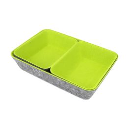 Confortime Set de 3 Organizadores de Fieltro 28x19x6 cm (6 Unidades)