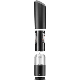 WMF 32.0100.0216 Molinillo Eléctrico Negro para Pimienta, Cuerpo de Plástico, Cuchilla Cerámica