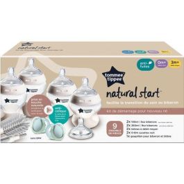 Caja para biberones - TOMMEE TIPPEE - NATURAL START - 4x biberones 150 ml / 260 ml - Anticólicos - 2x tetinas - Recién nacido Caja para biberones - TOMMEE TIPPEE - NATURAL START - 4x biberones 150 ml / 260 ml - Anticólicos - 2x tetinas - Recién nacido