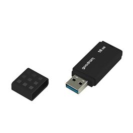 Goodram UME3-0160K0R11 Lápiz USB 16GB USB 3.0 Negro, hasta 60MB/s lectura, compatible con Windows, MacOS y Linux