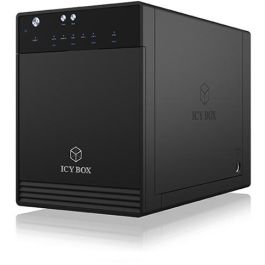 ICY BOX IB-3740-C31 Carcasa de disco duro/SSD externa 2.5/3.5" SATA, 4 bahías, USB 3.2 Gen 2 Tipo C 10 Gbit/s, 10TB máx, Negro Precio: 234.50000013. SKU: B1C7QRFQG9