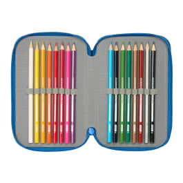 Portatodo Superman Azul 12,5 x 19,5 x 5,5 cm 37 Piezas