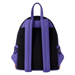 LOUNGEFLY Mochila Disney Alicia en el País de las Maravillas 26cm Piel Sintética Saffiano con Detalles en Relieve y Bordados