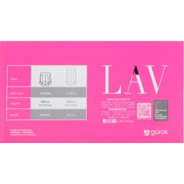 Set de 6 vasos Valeria 400 cc - Lav (8 Cajas) Set de 6 vasos Valeria 400 cc - Lav (8 Cajas)