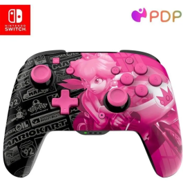 PDP Mando Inalámbrico Glow para Nintendo Switch y Switch OLED - Grand Prix Peach - Negro y Rosa 708056072674 Precio: 76.4999994. SKU: B193RDGEQS