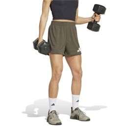 Pantalones Cortos Deportivos para Mujer Adidas Essentials Big Performance Marrón 3-4 Años