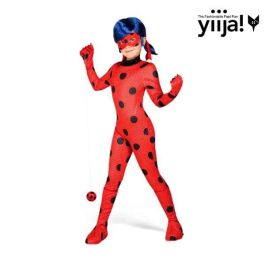 My Other Me Disfraz Ladybug Talla 9-11 Años con Mono, Guantes, Cubre Botas, Antifaz, Peluca, Yo-Yo y Pendientes